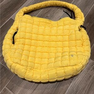 FP Movement by Free People Yellow Quilted Shoulder Bag